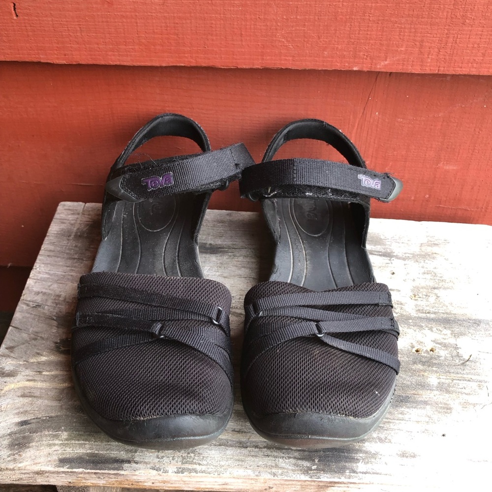 Teva 1106837 Womens Black Tirra CT Closed Toe Adjustable Strap Sandals Size 7.5 - Picture 12 of 14